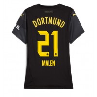 Borussia Dortmund Donyell Malen #21 Gostujuci Dres za Ženska 2024-25 Kratak Rukav